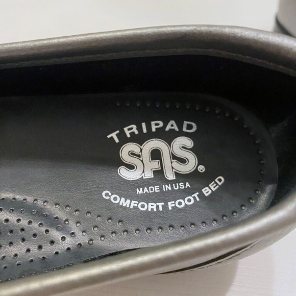 SAS Women's Metro Metallic Silver Leather Horse-Bit‎ Loafers Shoes US Size 7.5 - Picture 12 of 13